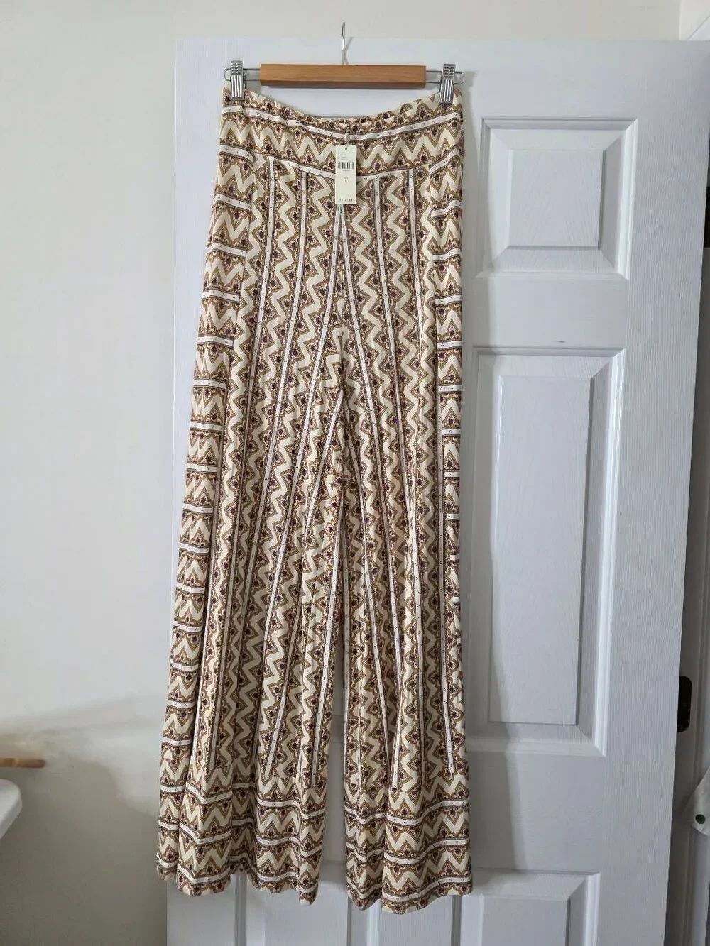 NWT Farm Rio Striped Wide-Leg Pants S - Picture 8 of 9